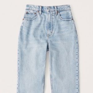 Abercrombie & Fitch 90’s Straight Ultra High Rise Jeans Size 29 XLong Curve Love